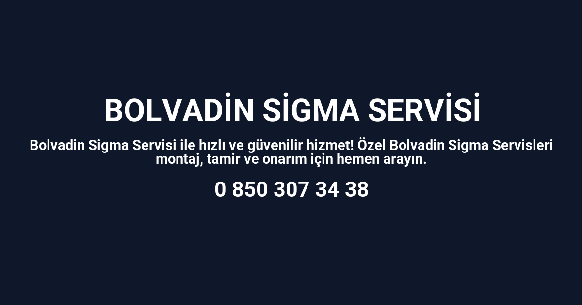 Bolvadin Sigma Servisi